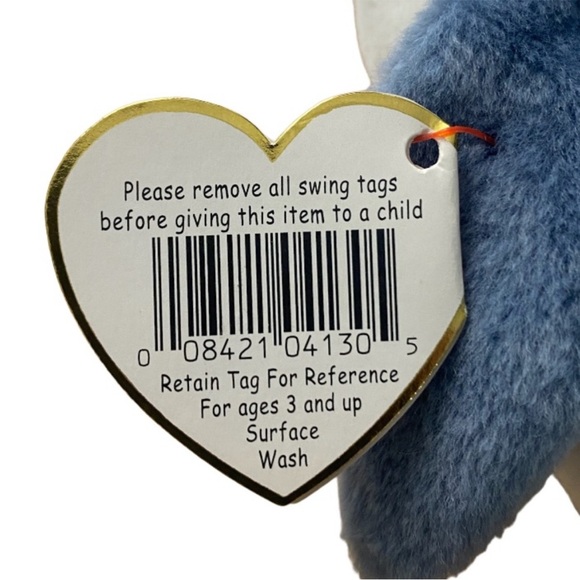 Ty Beanie Baby Crunch The Shark PVC pellets. - Picture 11 of 16